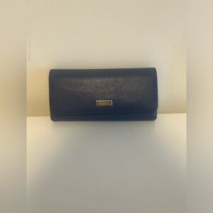 Furla Blue Long Snap Wallet